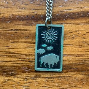 Sun Buffalo Necklace